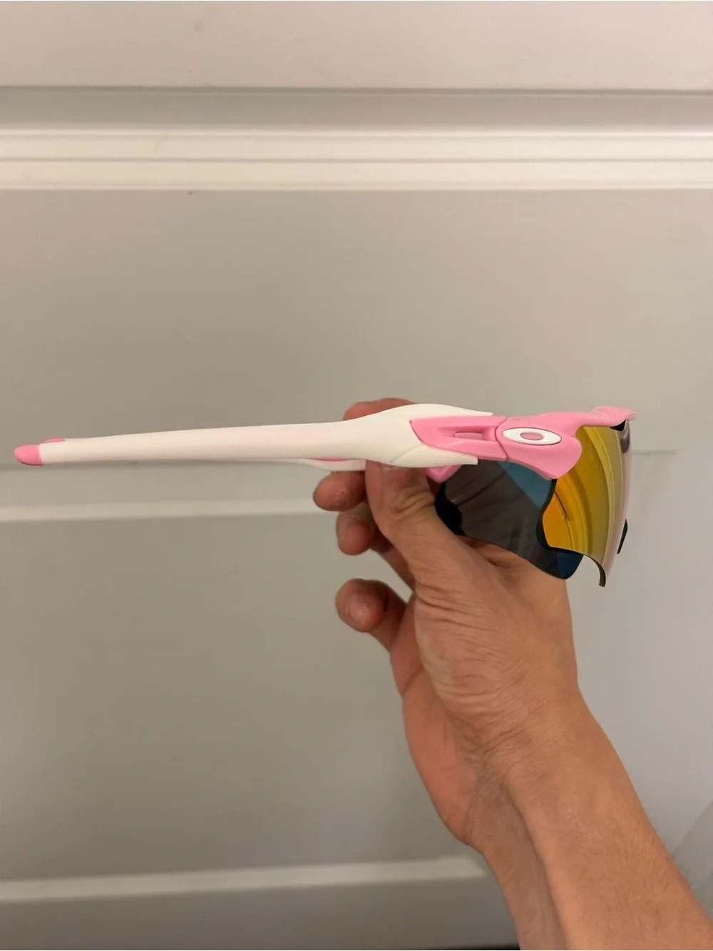 Pink oakley Radar ev Prizm lens